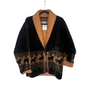Bear Ridge Outfitters NWT Vintage 90's Horse Fleece Size Large Women's Western